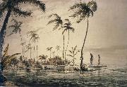 unknow artist A View in the Island of Otaheite oil painting reproduction